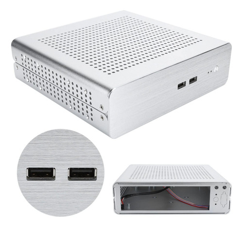 Mini Pc Itx Desktop Computer Case, Chasis De Pc De Aluminio,