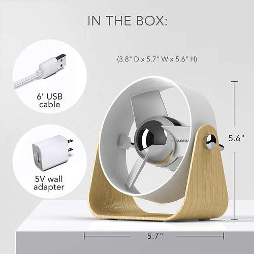 Ventilador Aire Restaurante, Mxlwb-001, 1pza, 5 Ø, Blanco/ma Estructura Blanco Aspas Naranja Diámetro 12.7 cm Material de las aspas Plástico