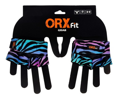 Guantes Pesas Grabs - Color Cebra - Orxfit - Mujer