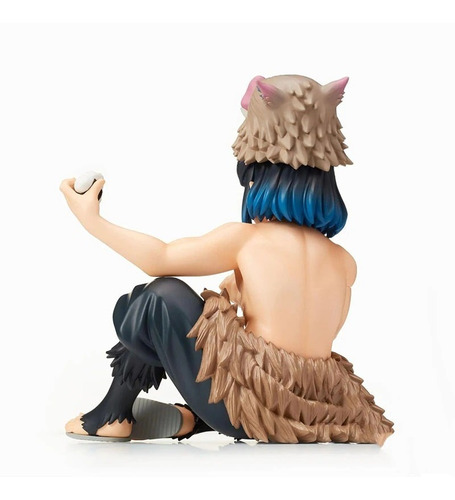 Imagen 4 de 4 de Figura Inosuke Hashibira Sentado - Kimetsu No Yaiba