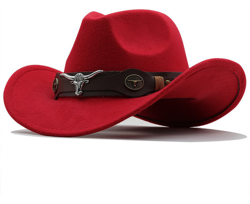 Sombrero Clásico De Vaquero Fedora Western Para Montar A Cab
