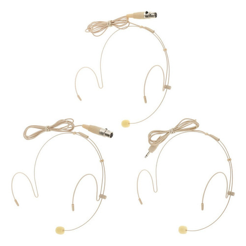 ` Microfone De Áudio 3 Conectores De 3,5 Mm
