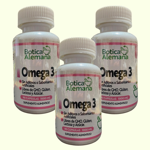 Omega 3, Tratamiento Para 3 Meses. 270 Cápsulas De 1000 Mg.