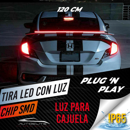 Alerón Spoiler Universal Led 120cm 5 Funciones Secuenciales