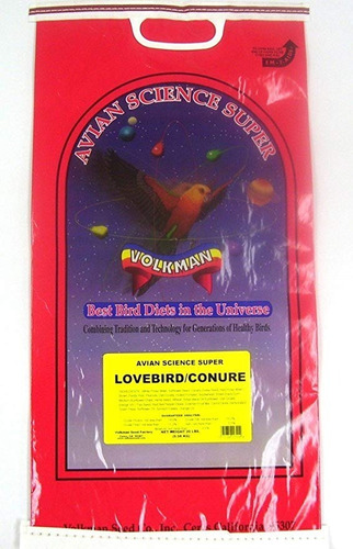 Volkman Semilla Aviar Ciencia Súper Lovebird / 20 Libras Con