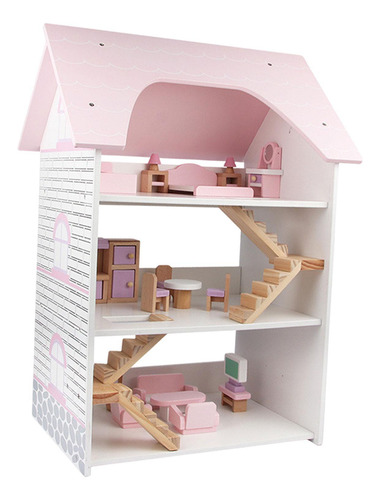 Casa De Muñecas De Madera Para Hacer Tú Mismo, De Rol,
