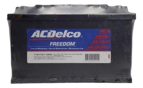 Bateria Auto Red 70 Amp Der Acdelco