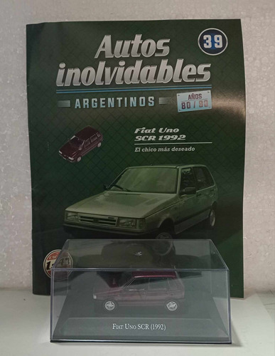 Auto Coleccion Inolvidables Fiat Uno Scr 1992