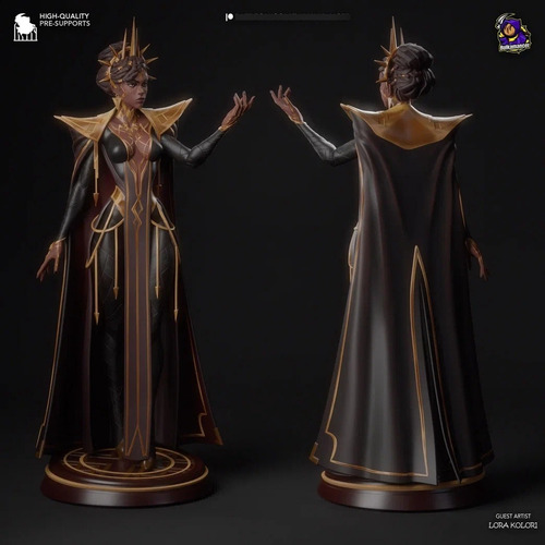 Mel Medarda Arcane Lol Game Figura Resina 24cm