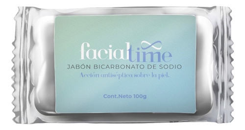 Barra Jabón Bicarbonato 100g  Facial Time Limpieza Intensa