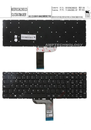 Teclado Laptop Lenovo Yoga 500-15 500-15ibd Flex 3-15 3-1570