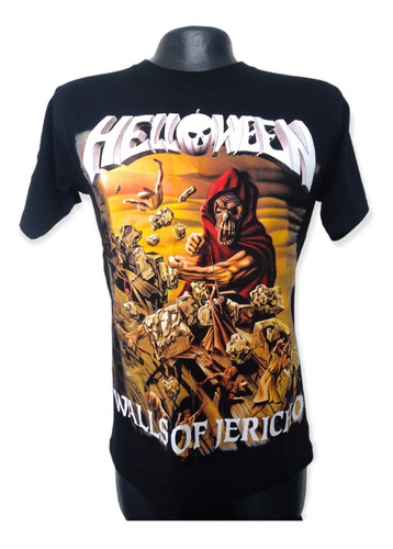 Camiseta Helloween Walls Of Jericho Rock Metal