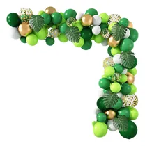 Comprar Arco de globos verdes para fiestas kit de cumpleaños chain All4you