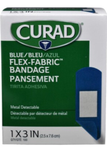 Curitas Azules Con Metal Detectable