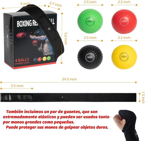 Equipo De Boxeo Pelotade Ejercicio De Boxeo Con 4 Bolas