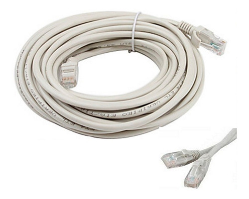 Cable De Red Patch Cord 10 Metros Armado Utp Cat.5e Rj45