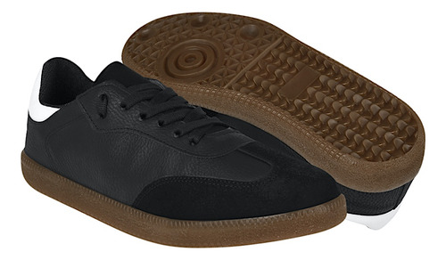 Tenis Casuales Dama Stylo 9464 Simipiel Negro