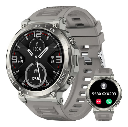 Smartwatch Reloj Inteligente Bluetooth Llamadas Para 1.57in Reloj Inteligente Hombres Relojes Dama Smart Watch Mujer Gris Smart Watch S56 Gris Gris