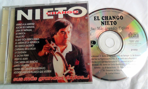 Chango Nieto -  Sus Mas Grandes Éxitos ! 1994 Cd Impecabl 