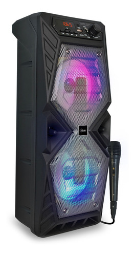 Imagen 2 de 3 de Parlante Mlab Tower Vibes 8568 portátil con bluetooth silver