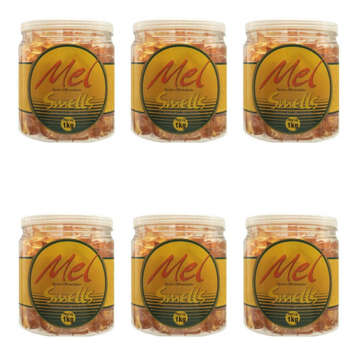 Smells Mel Natural Sachê C/pote 230 Unidades (kit C/06)