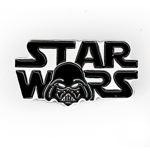 Pin Star Wars Logo Star Wars Con Casco 3.5 X 1.7 Cm Pi08