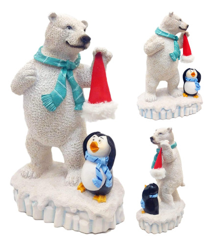 Figura Navideña En Fina Resina - Decoración De Navidad