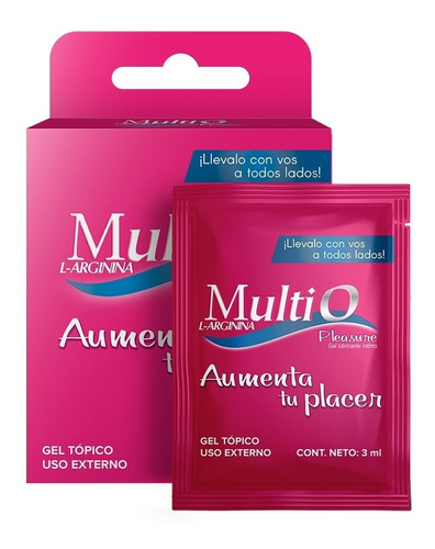 
Multio Pleasure Gel Lubricante Íntimo 3 Sobres X3ml C/u