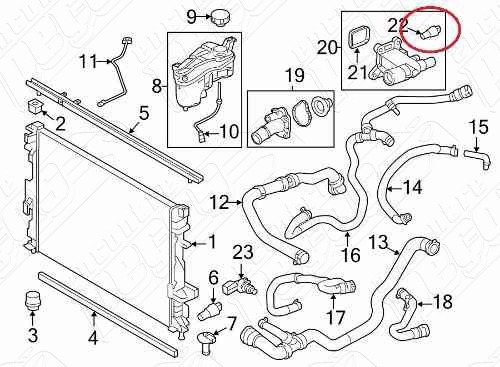 Sensor Temperatura Líquido Volvo V50 1.6 2011