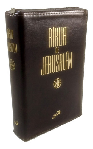Bíblia Jerusalém Média Zíper E Índice Lateral Paulus Editora