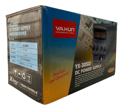Fonte De Alimentação Digital Yaxun Yx-305d 30v 5a Bivolt