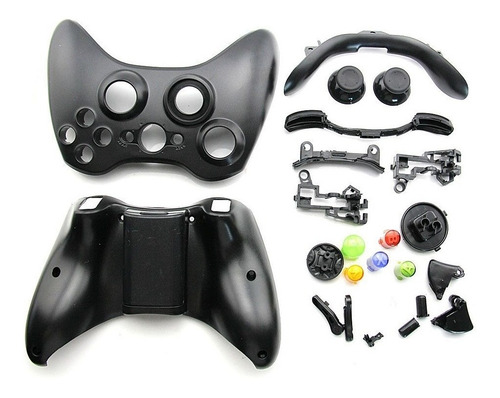 Carcasa Joystick Inalambrico Xbox 360 Negra