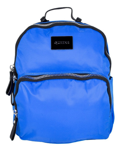 Queens Cartera Mochila Urbana Mujer Bolso Azul  Qv22120