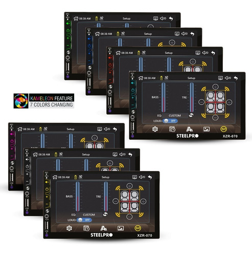 Imagen 10 de 10 de Kit Autoestéreo Bluetooth Steelpro + Bocinas 6.5 Soundstream