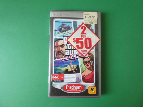 Estuche Vacio Psp ,grand Theft Auto Con Manual (Usado)