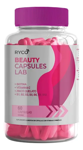 Biotina C/ B1 B2 B6 B12 Vitamina C Zinco Formula Pura 500mg Sem Sabor