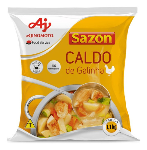 Caldo Em Pó Sazón® Profissional Sabor Galinha 1,1kg