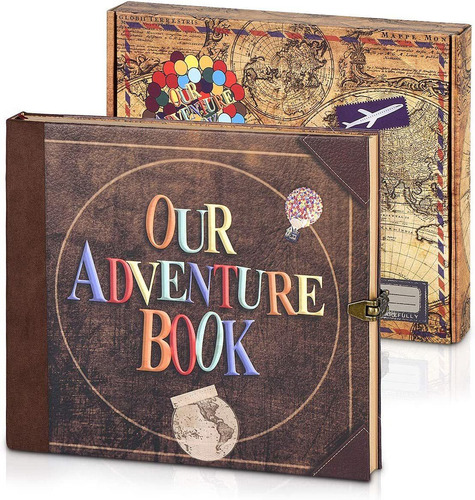 Retro Our Adventure Book Álbum De Recortes Álbum De F...