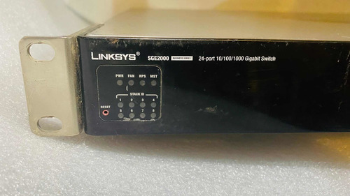 Switch Linksys Sge2000 De 24ptos Gigabit + 4 Sfp (Usado)