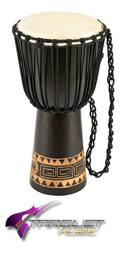 Meinl Hdj1 L Djembé De Madera 12 '' Color Negro