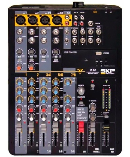 Consola SKP Pro Audio VZ-8.2 de mezcla