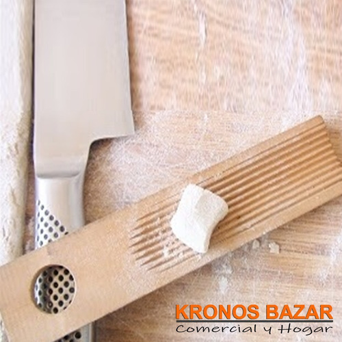 Imagen 4 de 6 de Molde Para Ñoquis Tabla Madera Ñoquera Manual Pastas Frescas