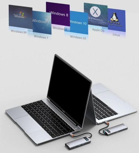 Hub Usb-c Baseus 8 Em 1 Dockstation Hdmi 4k Usb 3.0 Sd 100w