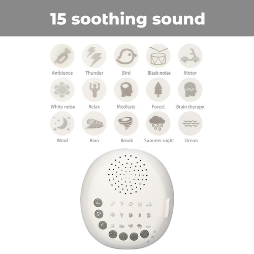 15 Branco Bebê Soothers Do Sono Máquina Do Som Comruído