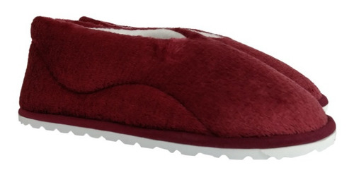 Pantufla Babucha Termica Tipo Zapato Dama Azul Oscuro