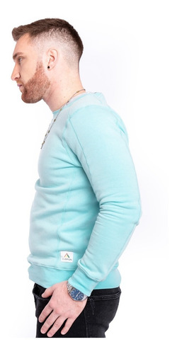 Imagen 6 de 10 de Buzo Clasico Hombre Cuello Redondo Algodon Friza Premium A39