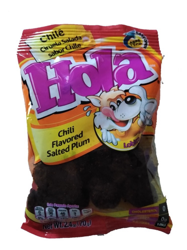 Pack 6 Ciruela Salada Sabor Chile Saladulces Hola 70g