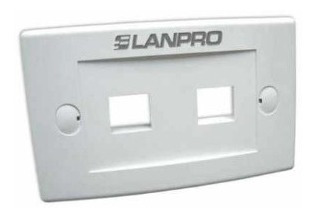 Face Plate De 2 Lanpro