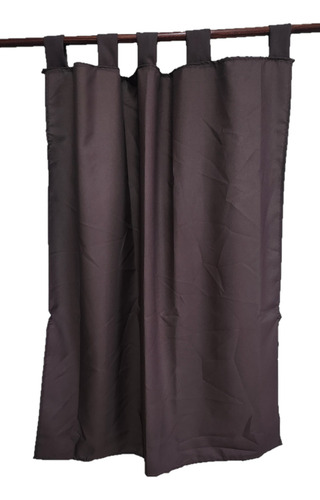 Cortina Tela Tropical Un Paño 1.20m X 90cm Habitación Cocina Chocolate
