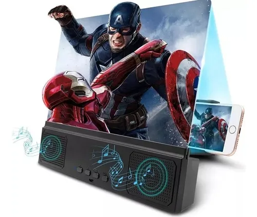 Amplificador De Pantalla De Imagen Lupa Celular 3d Bluetooth
